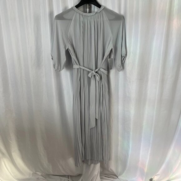 NEW Melloday Pleated Midi Dress Belted Light Blue XL - Picture 5 of 16